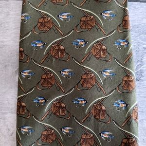 Banana Republic Italy Fishing Lure Necktie